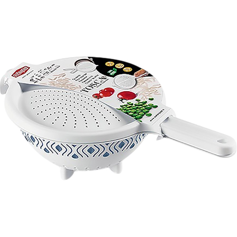 Дуршлаг STEFANPLAST TOSCA White / Blue (55751)