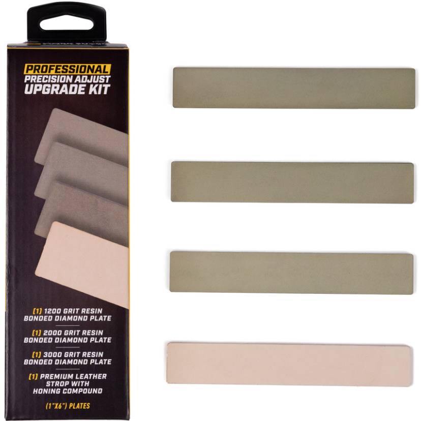Набір аксесуарів WORK SHARP для Professional Precision Adjust Elite Knife Sharpener (WSSA0005930-I) Комплектація 3 точильні камені, 1 шкіряна смуга, 1 полірувальна паста