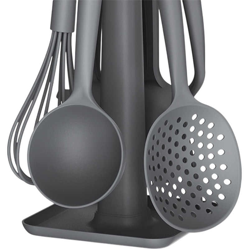 Набір кухонні аксесуари WINNINGSTAR ST-7507 Gray 6 предметів (WNNGS-ST-7507-GR) Матеріал робочої частини пластик/нейлон