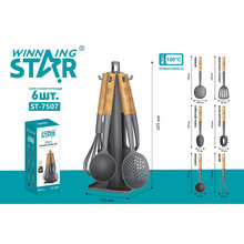 Набір кухонні аксесуари WINNINGSTAR ST-7507 Gray 6 предметів (WNNGS-ST-7507-GR)