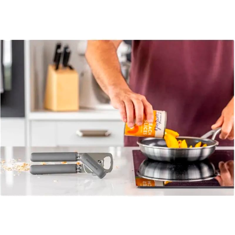 Консервний ніж KITCHENAID Classic 20 см Grey (KHA199OHCHGG) Додатково Не можна мити в посудомийній машині