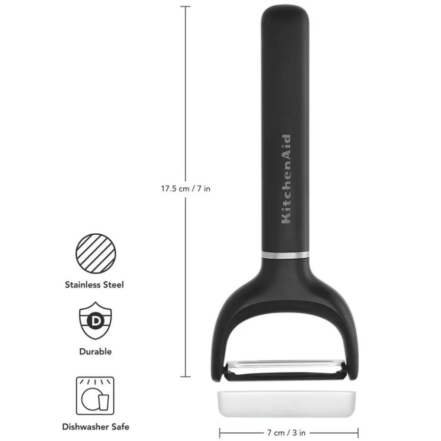 Овощечистка KITCHENAID Classic 17,5 см Black (KHH145OHOBEG) Размеры 175