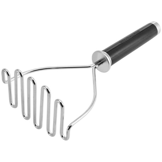 Толкушка KITCHENAID Classic 26 см Black (KHH008OHOBEG) Материал рабочей части нержавеющая сталь