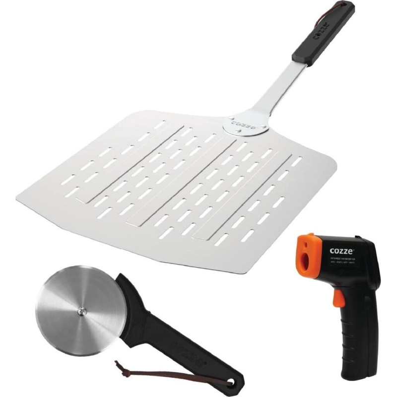 Набор для пиццы COZZE Gift Set 90380 3 предмета Комплектация лопата для пиццы, цифровой термометр, нож для нарезки, подарочная коробка