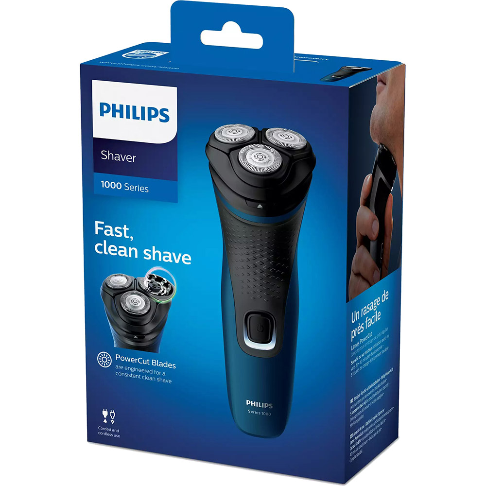 Електробритва PHILIPS Shaver 1100 S1131 / 41 Кількість головок/сіток 3