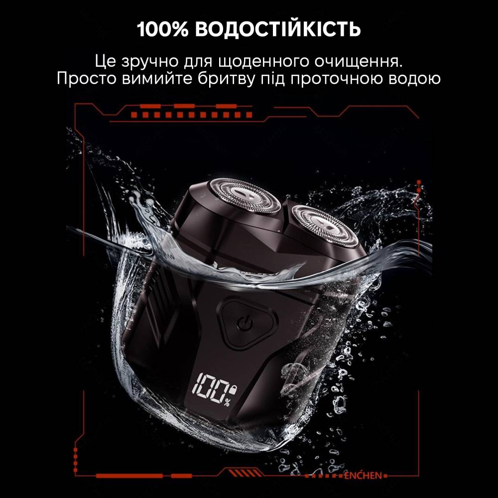 Електробритва ENCHEN Enchen Mini X Кількість головок/сіток 2