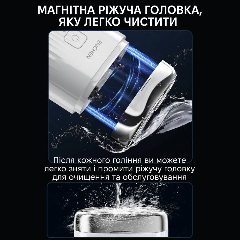Электробритва ENCHEN Enchen Mini Pro Способ бритья сухое