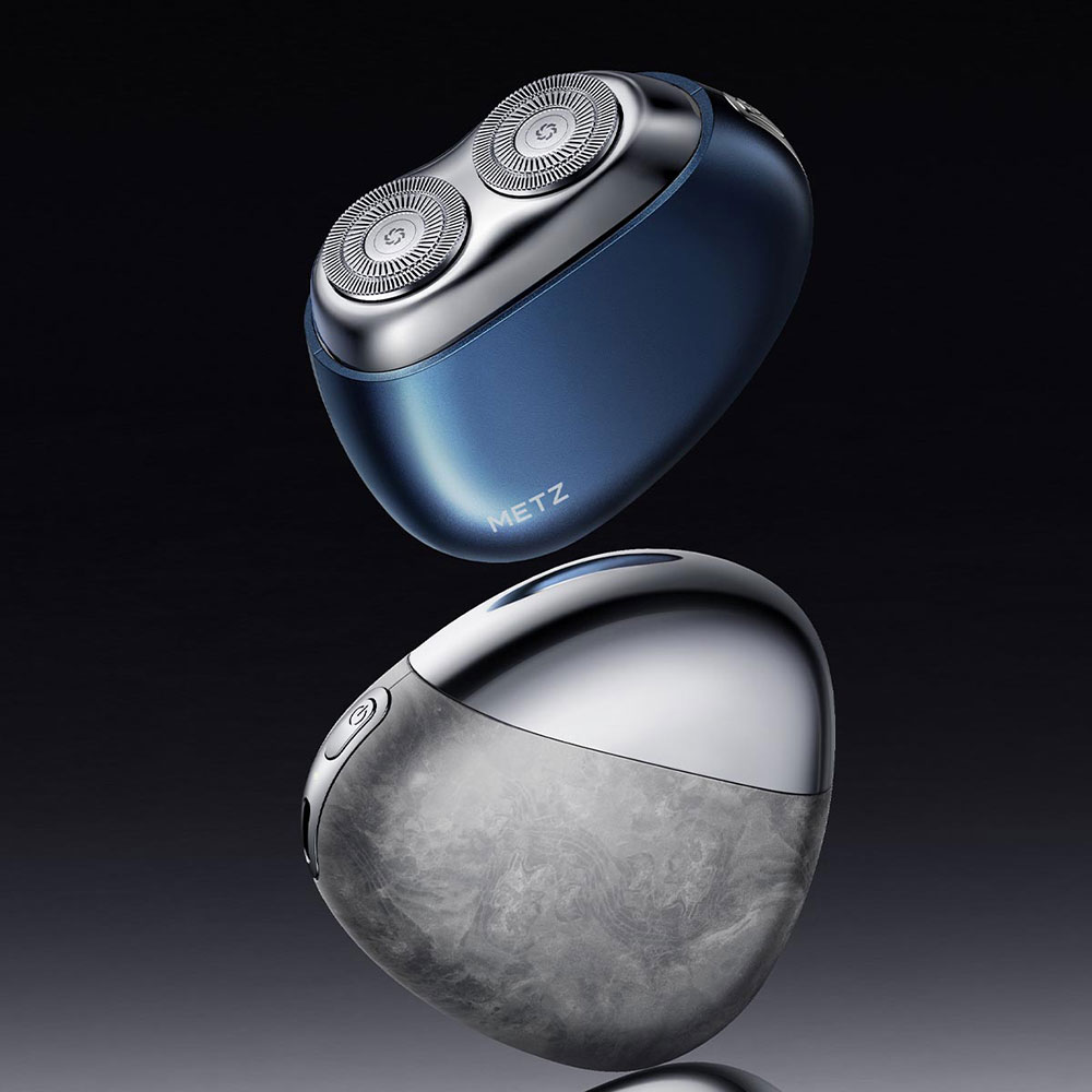 Электробритва METZ Firm Stone Shaver Navy Blue (MZPS021-Navy Blue) Количество головок/сеток 2
