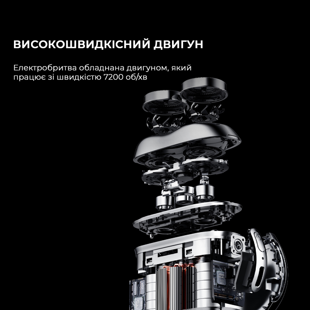 Электробритва METZ Firm Stone Shaver Rock Gray MZPS021-Rock Gray Количество головок/сеток 2