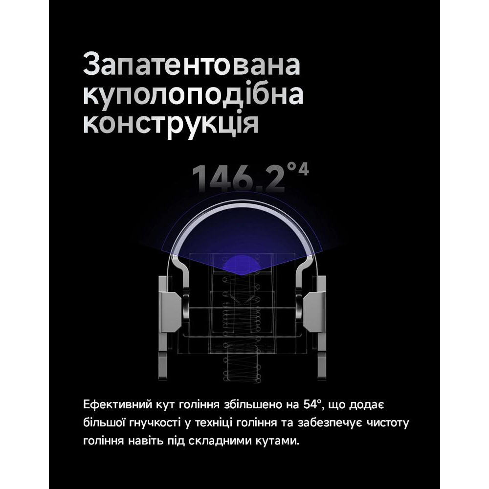 Електробритва LAIFEN P3 Pro Silver Кількість головок/сіток 3