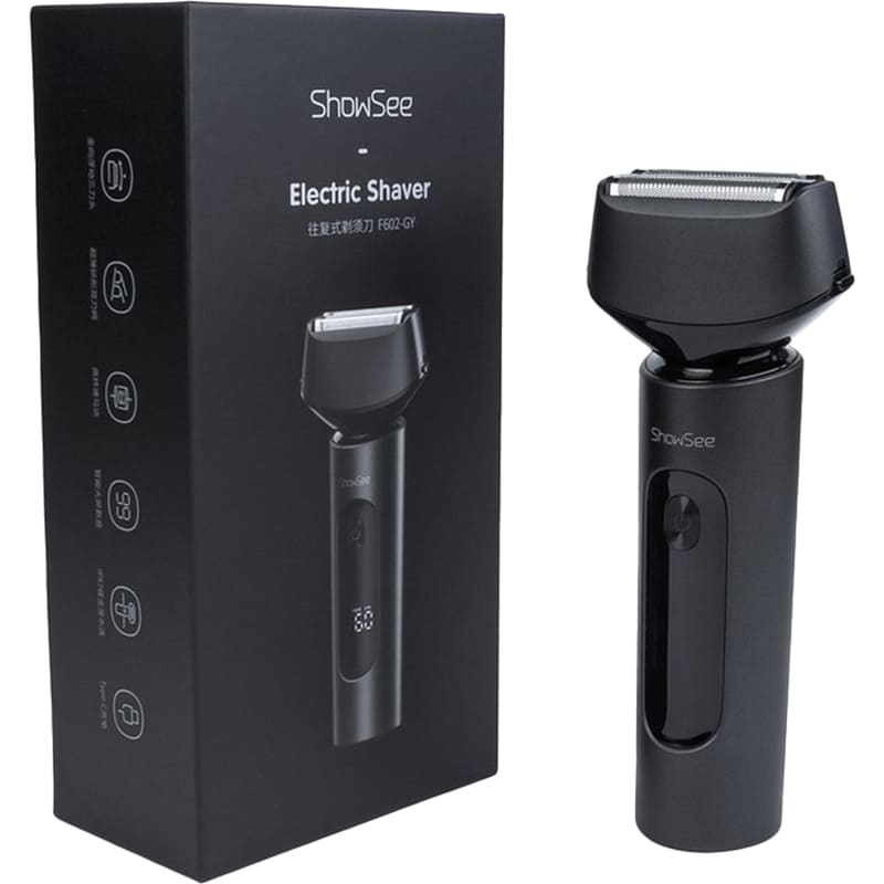 Електробритва SHOWSEE Xiaom Black (F602-GY) Особливості повторення контурів обличчя (плаваючі голівки)