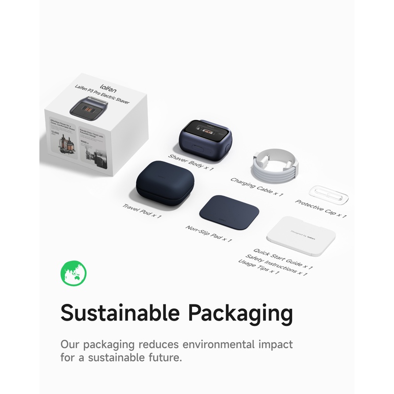 Зображення Електробритва Laifen P3 Pro Dark Blue