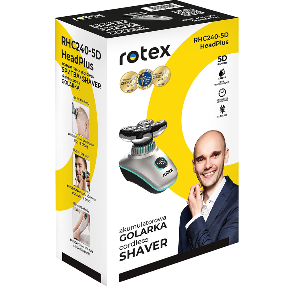 В Украине Электробритва ROTEX RHC240-5D HeadPlus