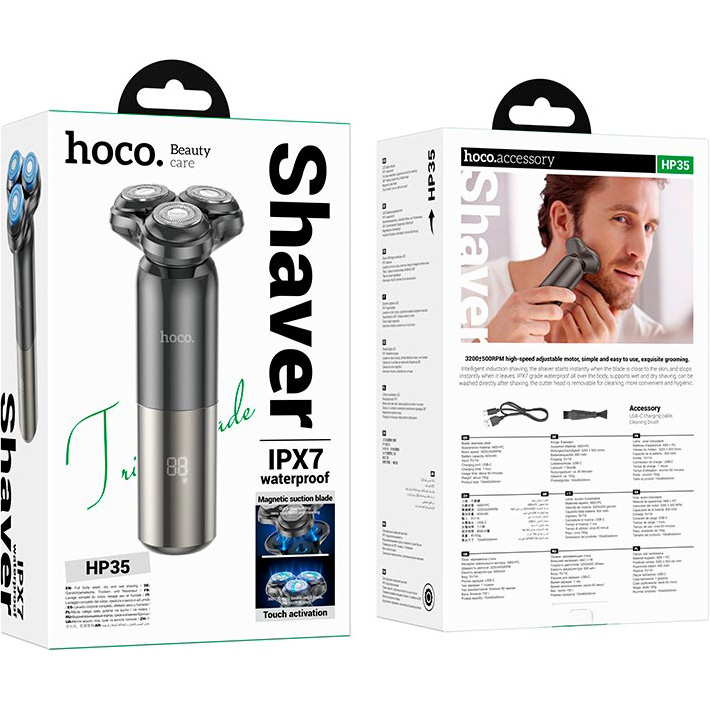 Внешний вид Электробритва HOCO HP35 Black