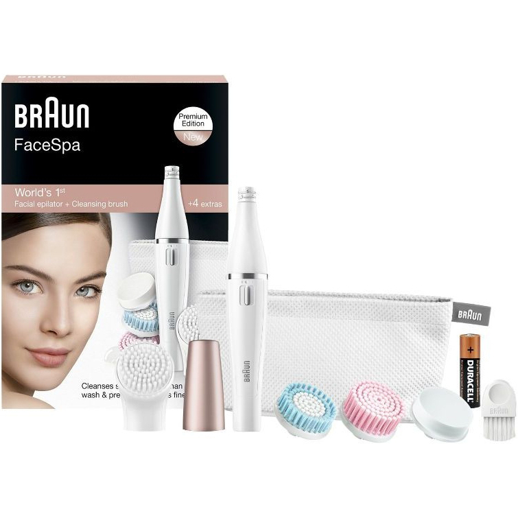 Епілятор BRAUN FaceSpa SE851 Спосіб епіляції суха та волога