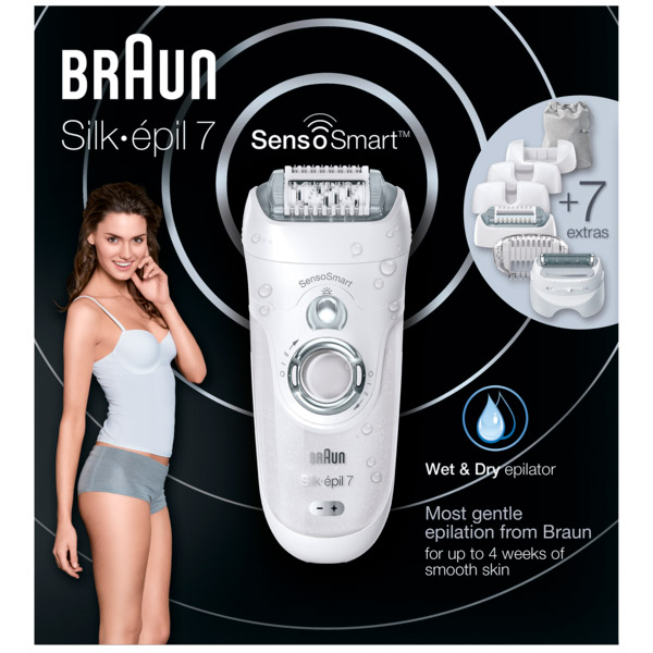 Епілятор BRAUN Silk epil 7 SES 7/880 Спосіб епіляції суха та волога