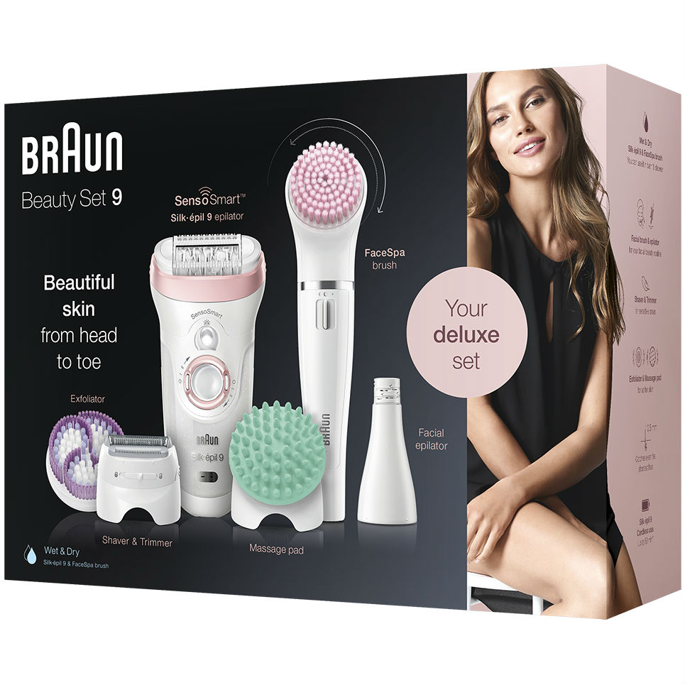 Эпилятор Braun Silk-epil 9 Beauty Set SES 9-995 Количество пинцетов 40