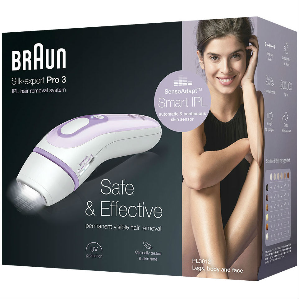 Фотоепілятор BRAUN Silk-expert IPL Pro 3 PL3012 + Venus Sensitive Кількість швидкостей/режимів 2