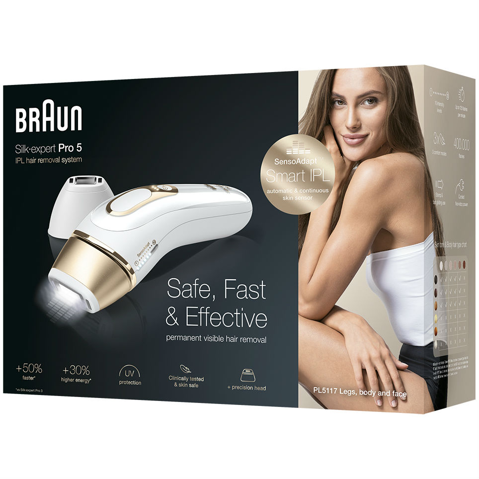 Фотоепілятор BRAUN Silk-expert IPL Pro 5 PL5117 + Venus Swirl Кількість швидкостей/режимів 3