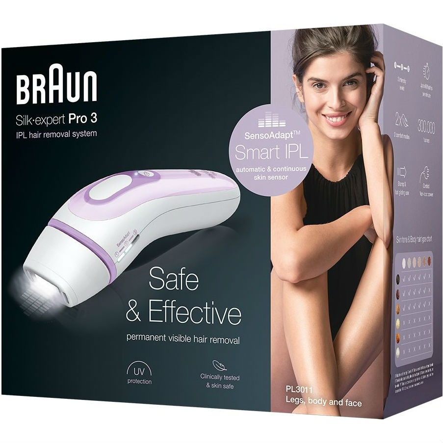 Фотоепілятор BRAUN Silk-expert IPL Pro 3 PL3011 + Venus Original Кількість швидкостей/режимів 2