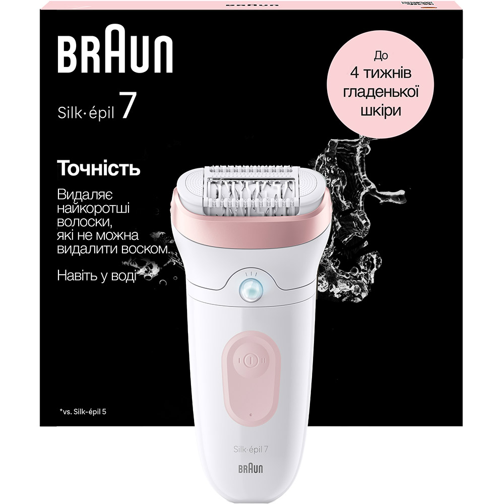 Епілятор BRAUN Електр епілятор Silk-еpil 7 SE 7-000 (80743173) Тип епілятор