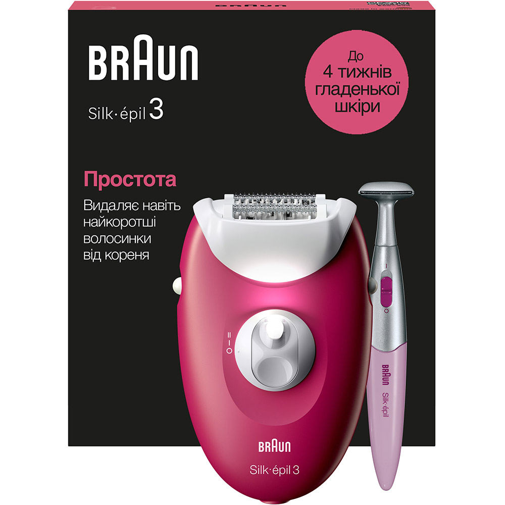 Епілятор BRAUN Silk-еpil 3 SE 3-202 (80743153) Тип епілятор