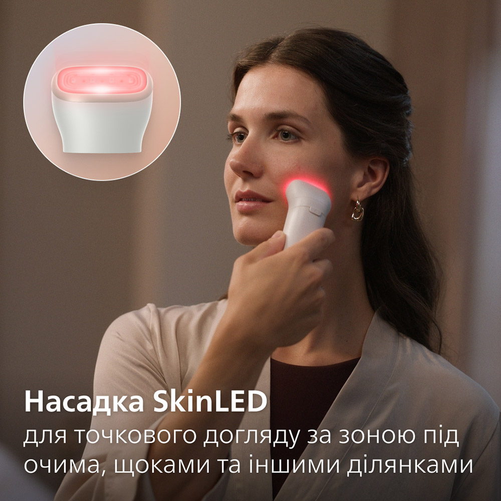 Мультифункціональний прилад для догляду за шкірою Philips Бьюті-набір BRE750/00 серії 9900 з насадкою Skin LED — фото 7