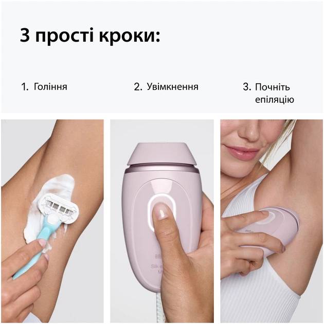 Фотоэпилятор Braun Silk Expert Mini PL1111 (80851272) Настройки мощности вспышек 3