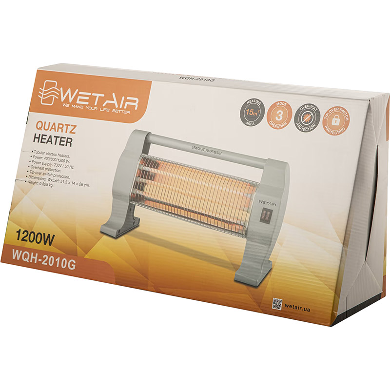 Инфракрасный обогреватель WETAIR WQH-2010G Обзор Инфракрасный обогреватель WETAIR WQH-2010G