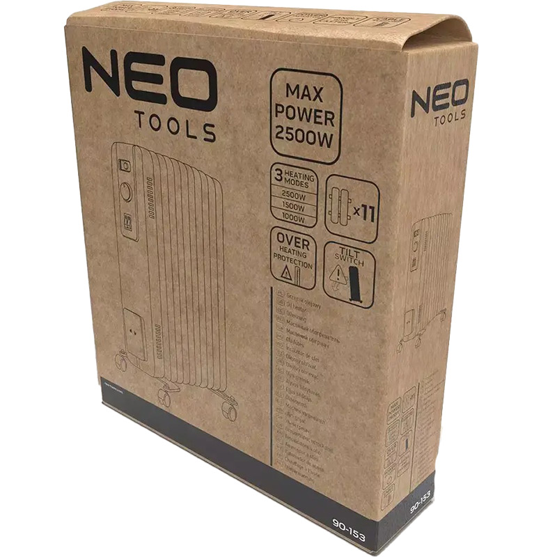 Фото Масляный обогреватель NEO TOOLS 90-153 White