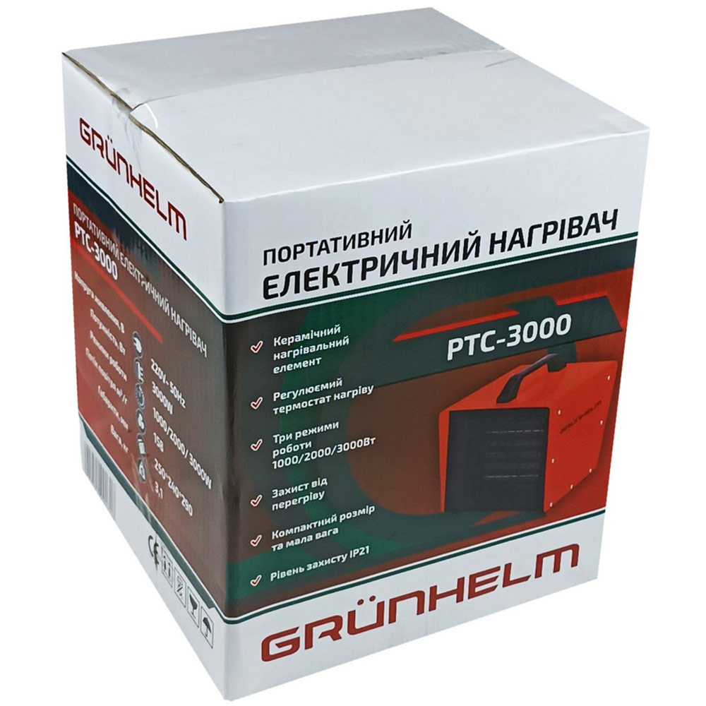 Зовнішній вигляд Тепловентилятор GRUNHELM РТС-3000