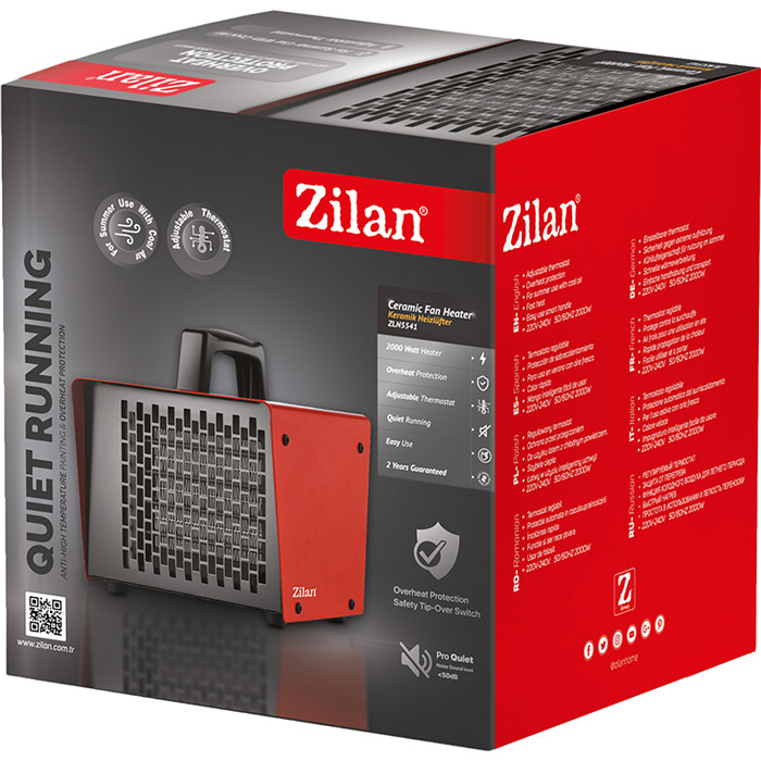 Тепловентилятор ZILAN ZLN5541 Потужність 2000