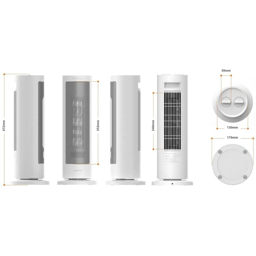 Тепловентилятор XIAOMI Fan Heater EU Площа обігріву 20