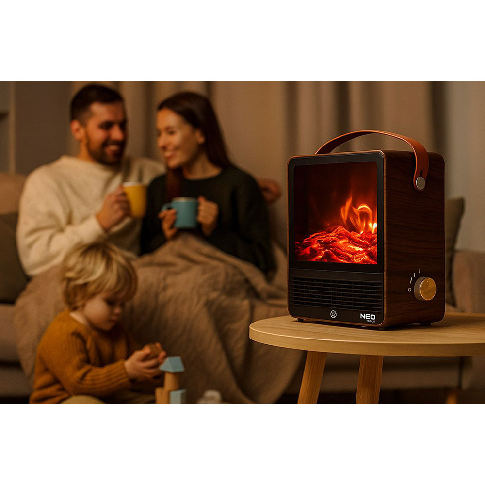 Электрический камин NEO TOOLS 90-156 850/1500Вт Площадь обогрева 20