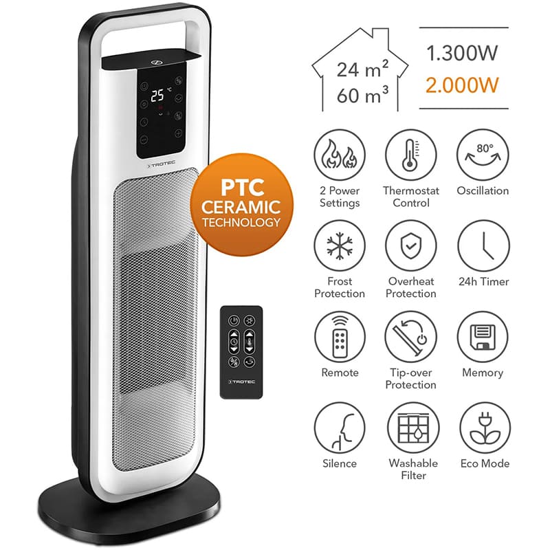 Фото 14 Тепловентилятор TROTEC TFC 21 E (1410000671)