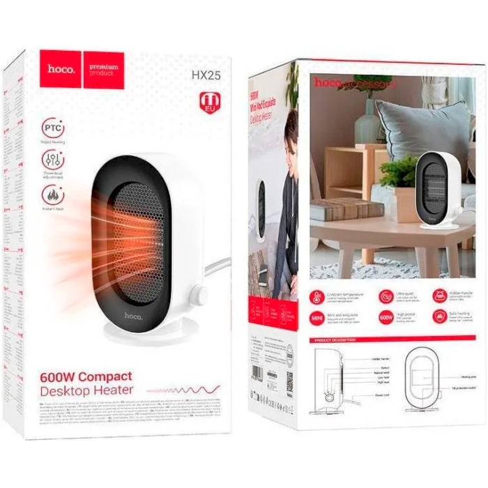 Тепловентилятор HOCO HX25 Площа обігріву 6