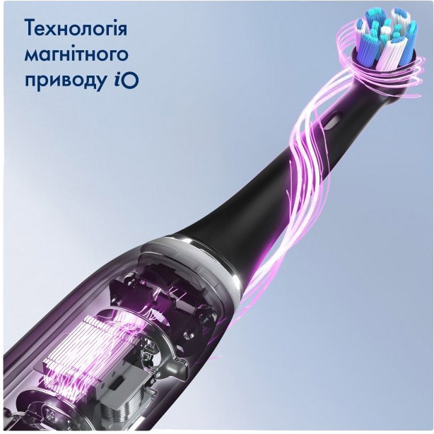 Набір електричних зубних щіток ORAL-B 31772 iO Series 3 2 шт Black + Blue Дизайн для дорослих