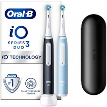Набір електричних зубних щіток ORAL-B 31772 iO Series 3 2 шт Black + Blue