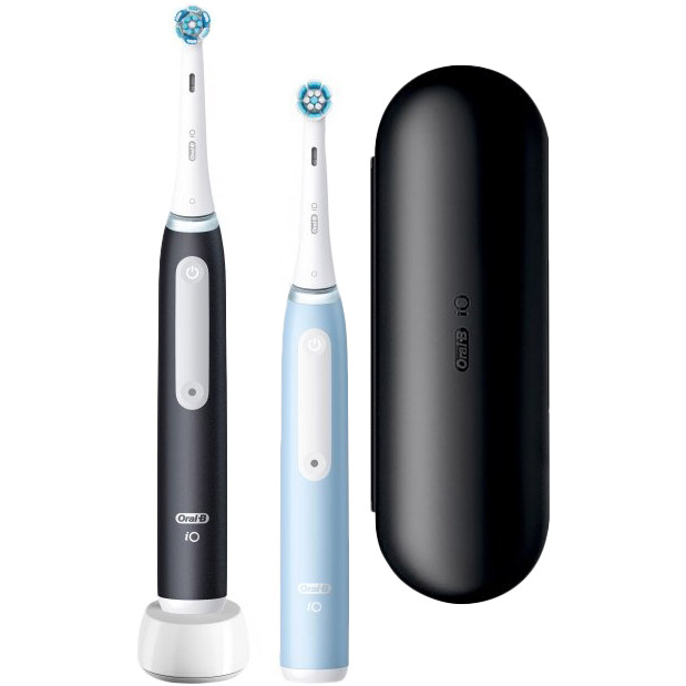 Набір електричних зубних щіток ORAL-B 31772 iO Series 3 2 шт Black + Blue Набір електричних зубних щіток ORAL-B 31772 iO Series 3 2 шт Black + Blue