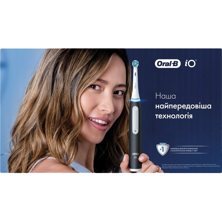 Зовнішній вигляд Набір електричних зубних щіток ORAL-B 31772 iO Series 3 2 шт Black + Blue