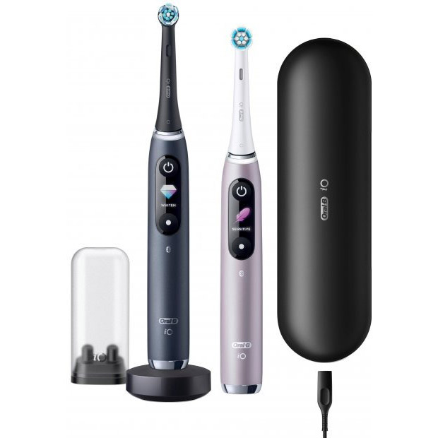 Набір електричних зубних щіток ORAL-B 11574 iO Series 9 Duo Black + Pink Набір електричних зубних щіток ORAL-B 11574 iO Series 9 Duo Black + Pink