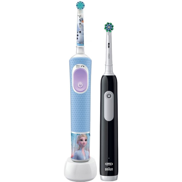 Набор электрических зубных щеток ORAL-B 84372 Pro Kids 3+ Frozen + Pro Series 1 D305 Набор электрических зубных щеток ORAL-B 84372 Pro Kids 3+ Frozen + Pro Series 1 D305