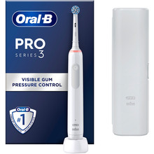 Орал би электрическая Электрическая зубная щетка ORAL-B Pro 3 3500 D505.513.3X Sensitive Clean White + Футляр (741663)