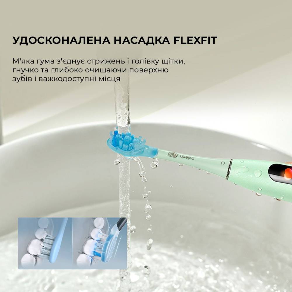 Зовнішній вигляд Зубна щітка OCLEAN X Ultra Set Electric Toothbrush Green (6970810553505)