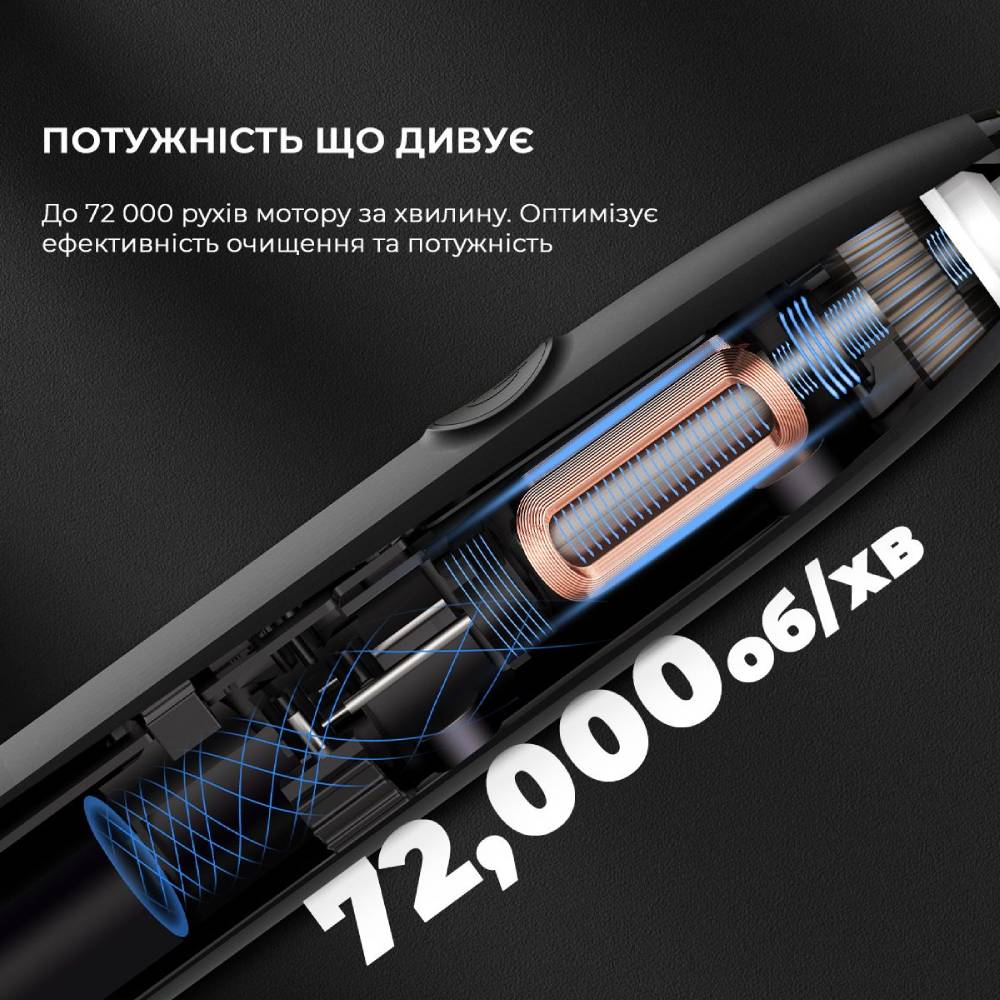 Зубная щетка OCLEAN Endurance Eco Electric Toothbrush Black (6970810553321) Возрастная группа для взрослых