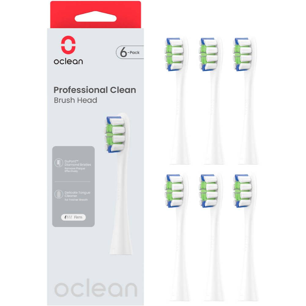 Насадки OCLEAN Professional Clean Brush Head P1C1 W06 6psc White (6970810553802) Насадки OCLEAN Professional Clean Brush Head P1C1 W06 6psc White (6970810553802)