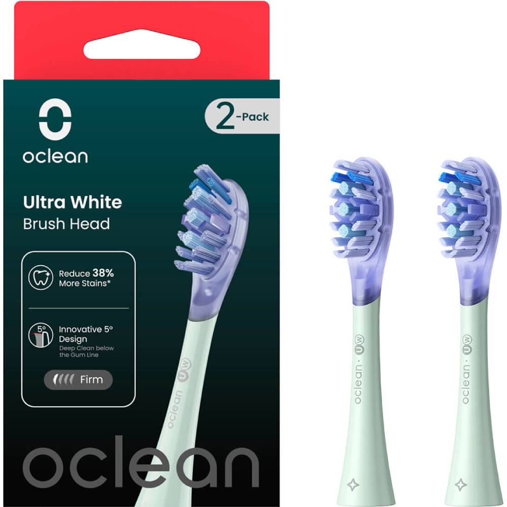 Насадки OCLEAN Ultra White Brush Head 2psc UW01 G02 Green (6970810553529) Насадки OCLEAN Ultra White Brush Head 2psc UW01 G02 Green (6970810553529)