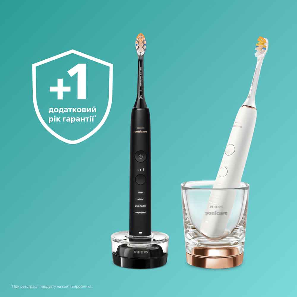 Фото 17 Набор электрических зубных щеток PHILIPS Sonicare HX9914/69 Diamond Clean 9000