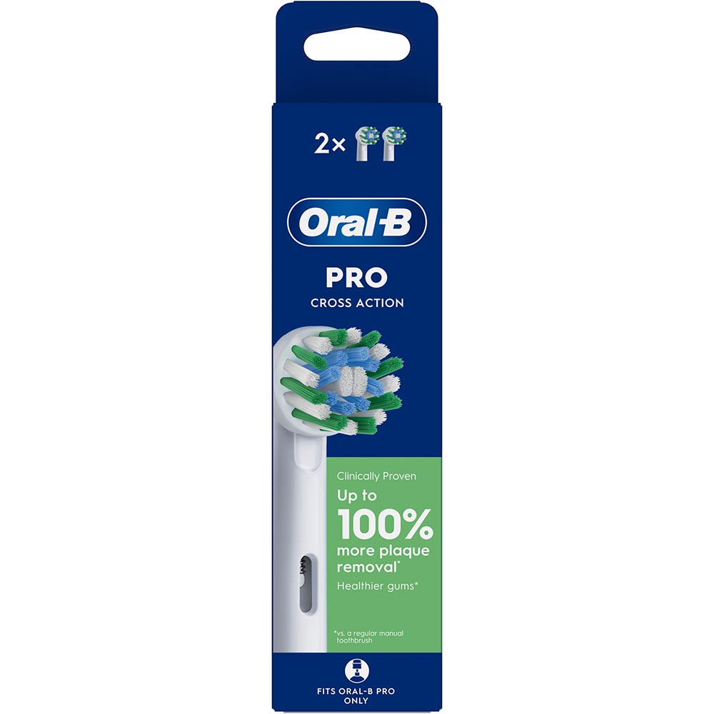 Насадки ORAL-B Cross Action 2 шт білі (8006540847725) — фото 2