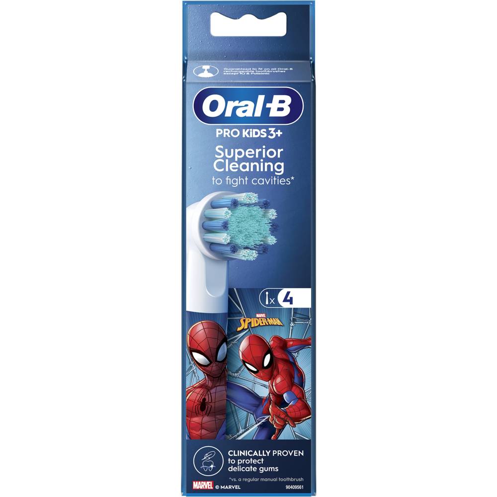 Насадки ORAL-B EB10S Людина-павук 4шт (8006540805237) Тип змінна насадка (картрідж)